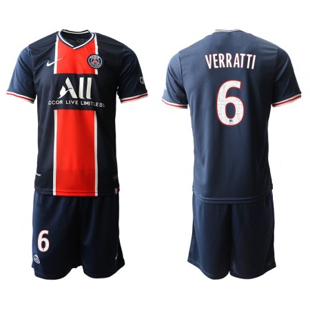 Fußballtrikots Paris Saint-Germain Marco Verratti 6 Kinder Heim Trikotsatz 2020-2021 Fußballtrikots Paris Saint-Germain Marco Verratti 6 Kinder Heim Trikotsatz 2020-2021